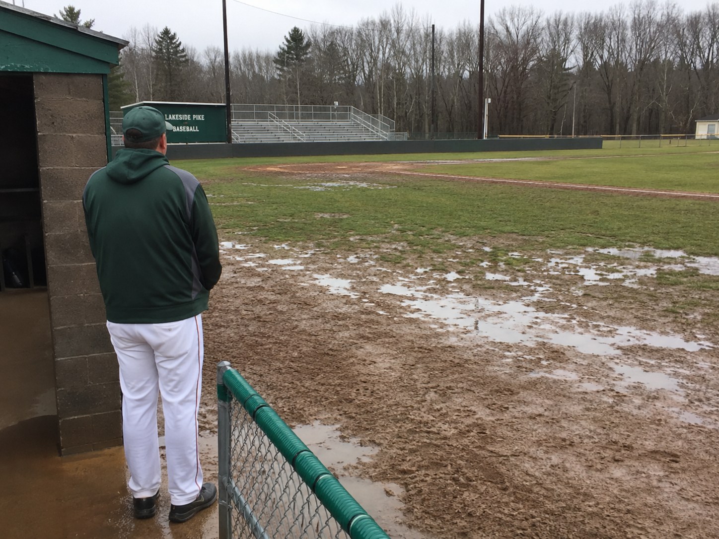 Pike Baseball Waits for Field to Firm Up photo