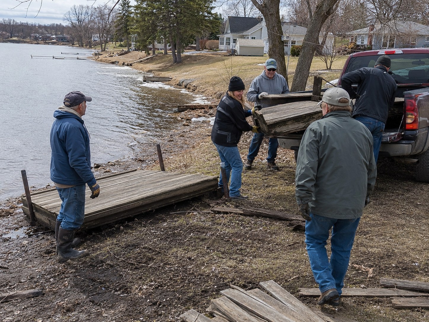 Spring Cleanup Removes Three Docks, One Mistakenly photo