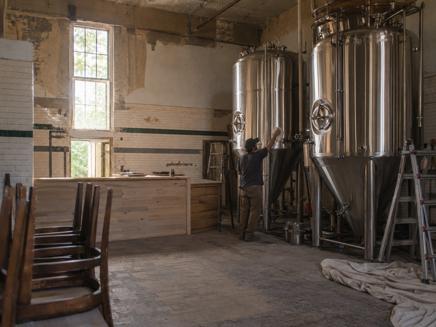 Brewery Nears Opening in the Old Creamery — Where the Pilot’s Press Almost Stood photo