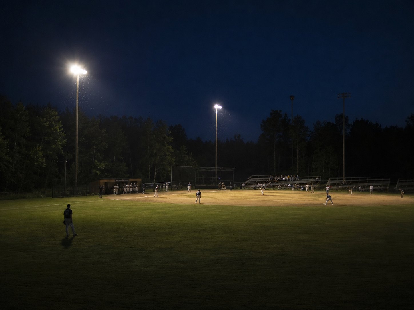 Post 162 Splits a Doubleheader Under the Most Light Memorial Field Has Seen Since the Obama Administration photo