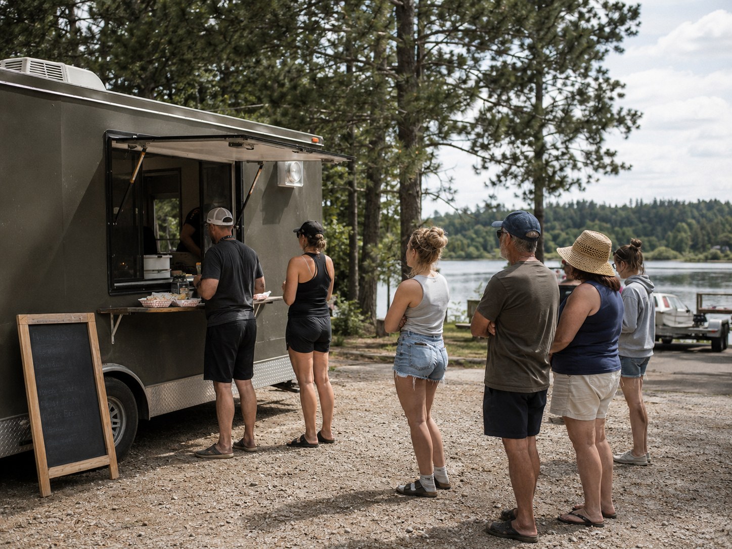 The Hardest Line in Town Forms by the Landing as the Martinez Family Opens a Taco Truck photo