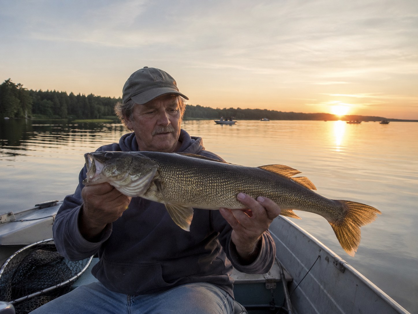 Tim’s Report: Fish Early, Wave Often, and Give the Whole Lake to the Flotilla Saturday photo