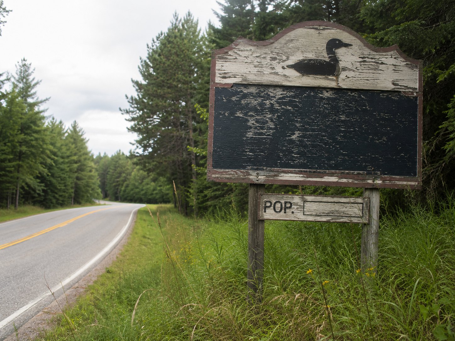 The population sign is maintained on Earl’s schedule, which is known only to Earl.